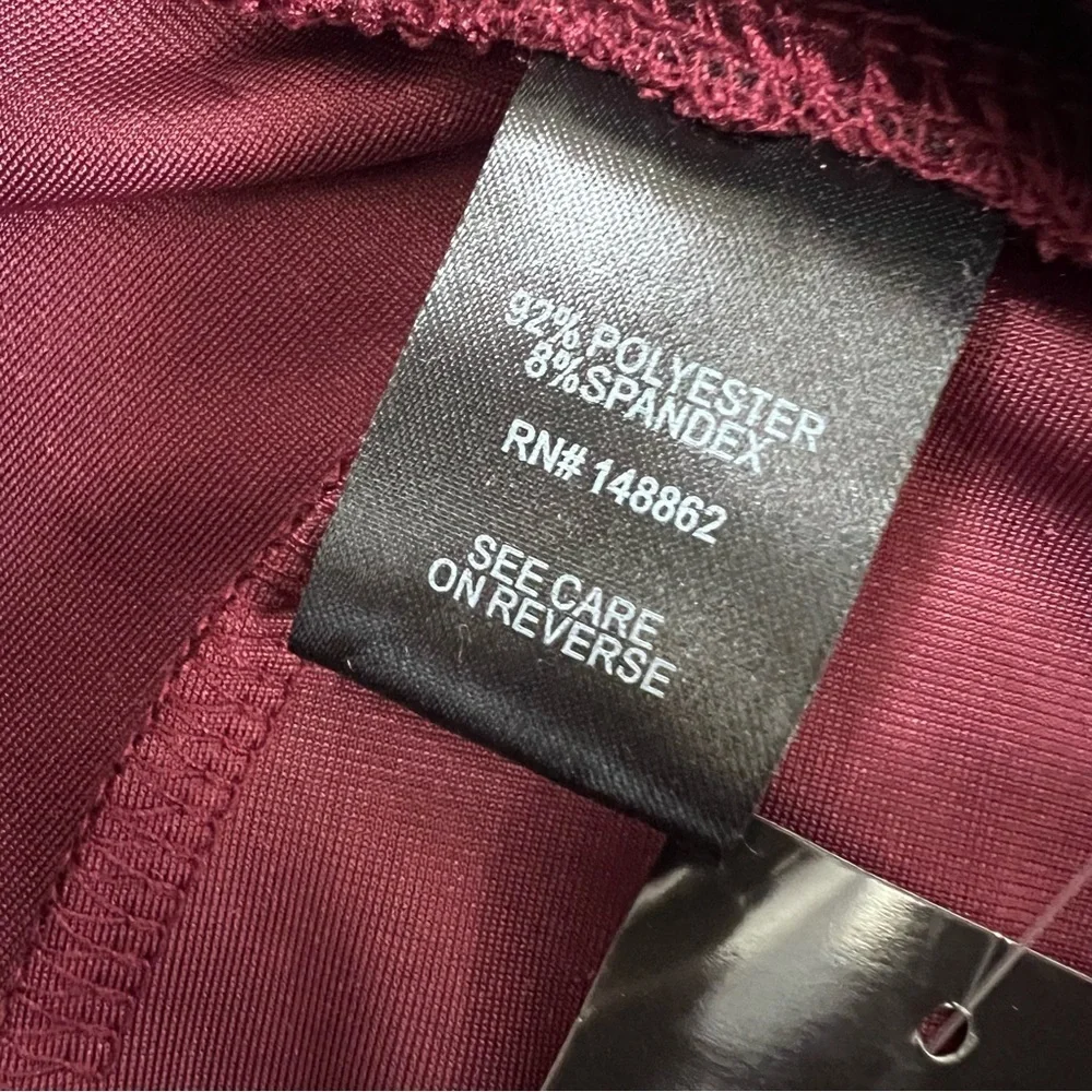 Torrid Pants Women 1X 14 16 Pull On Relaxed Taper Velvet High Rise Burgundy